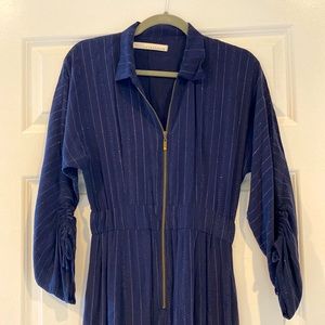 Navy Jumpsuit with light sparkle throughout